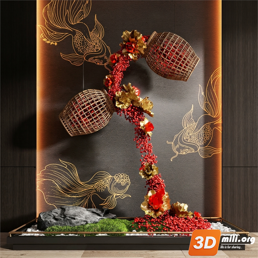 Lobby Decoration Skp Files 